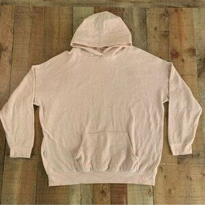 Soft Serve womens size 3XL clothing cloud cotton light pink pullover hoodie